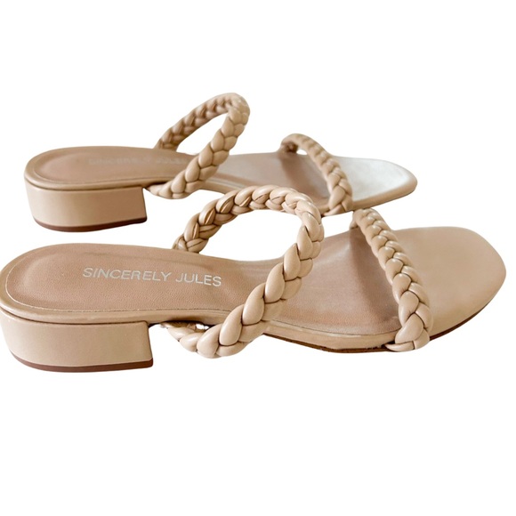 Sincerly Jules Shoes - Sincerely Jules Braided Heel Sandal (size 6.5)
